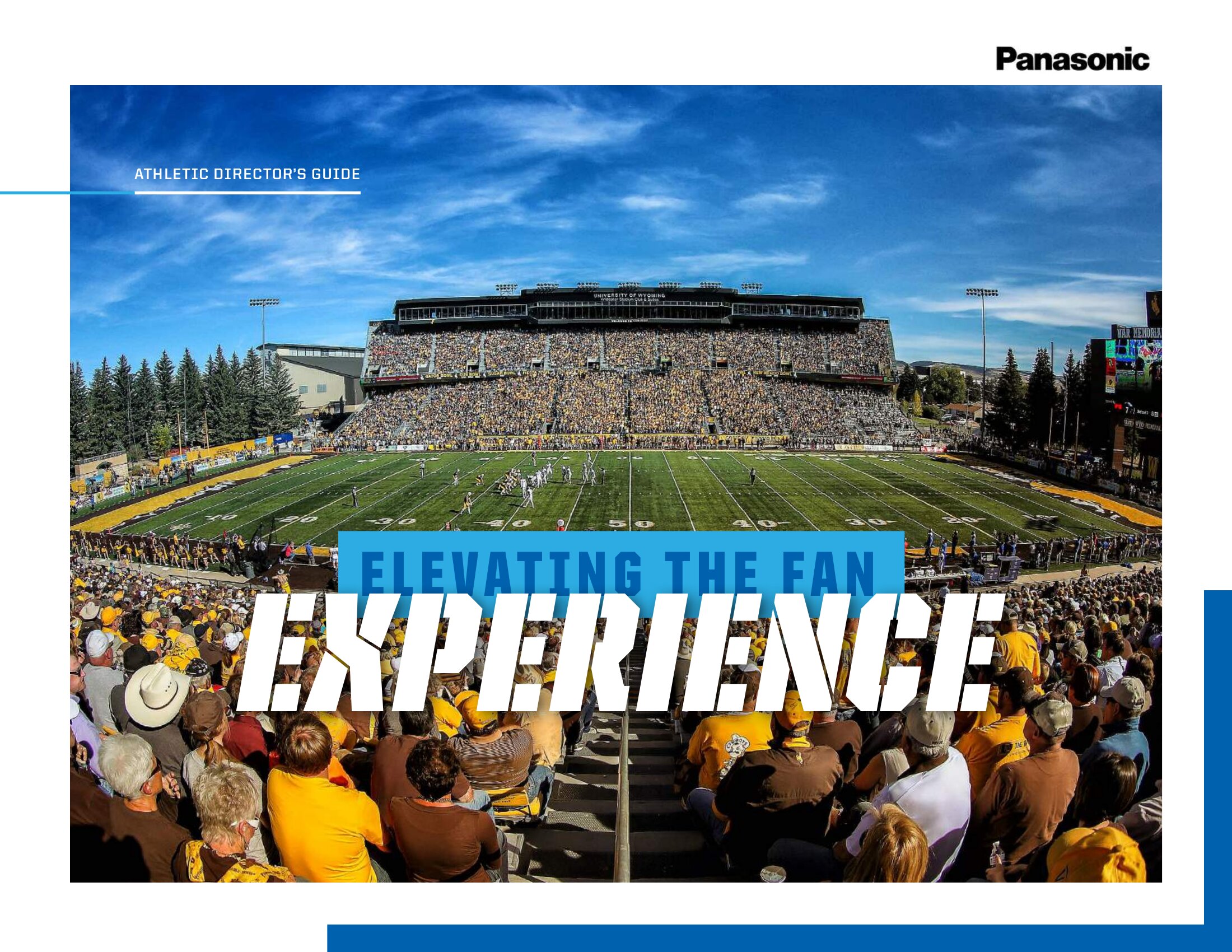 Cover of the Panasonic Elevating the Fan Experience athletic director's guide